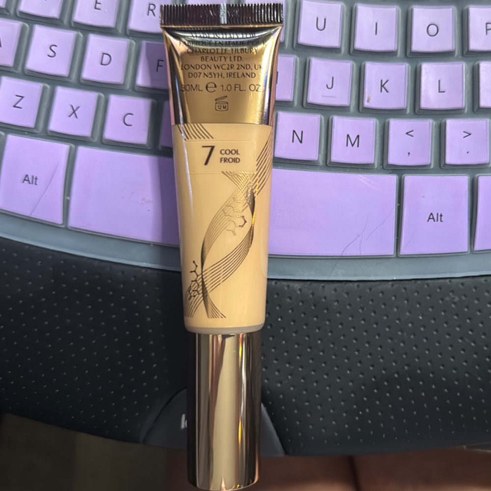 Charlotte Tilbury Cream Packaging with Bold Text